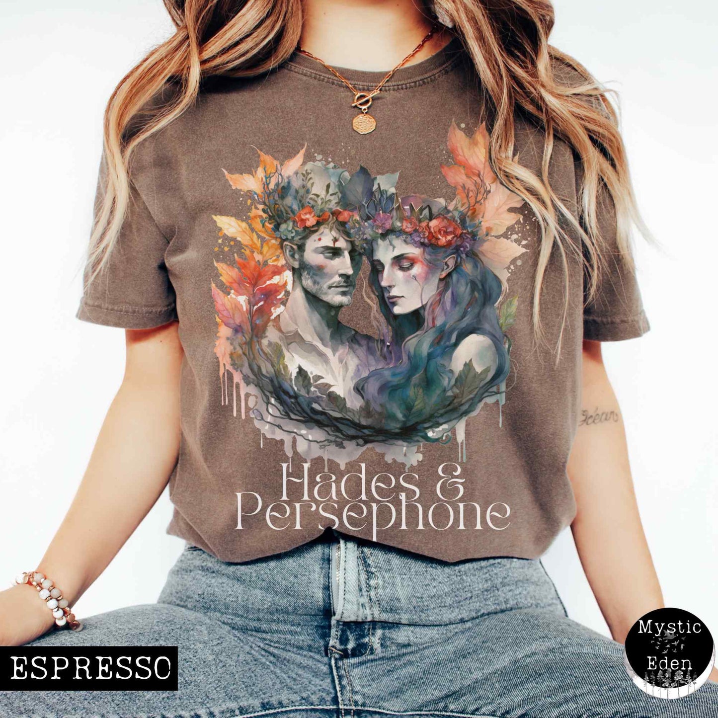 T-Shirt Vintage Hades & Persephone Greek Mythology T-shirt The Mystic Eden