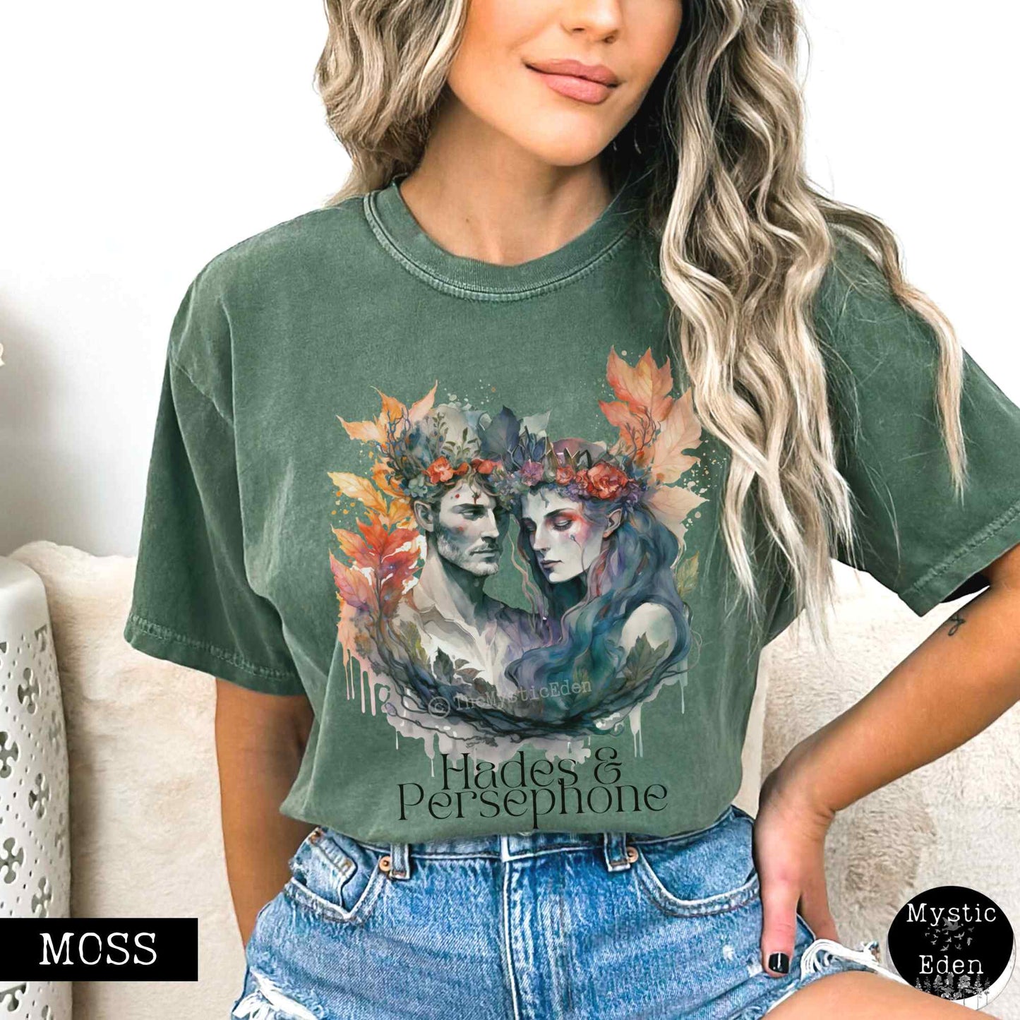 T-Shirt Vintage Hades & Persephone Greek Mythology T-shirt The Mystic Eden