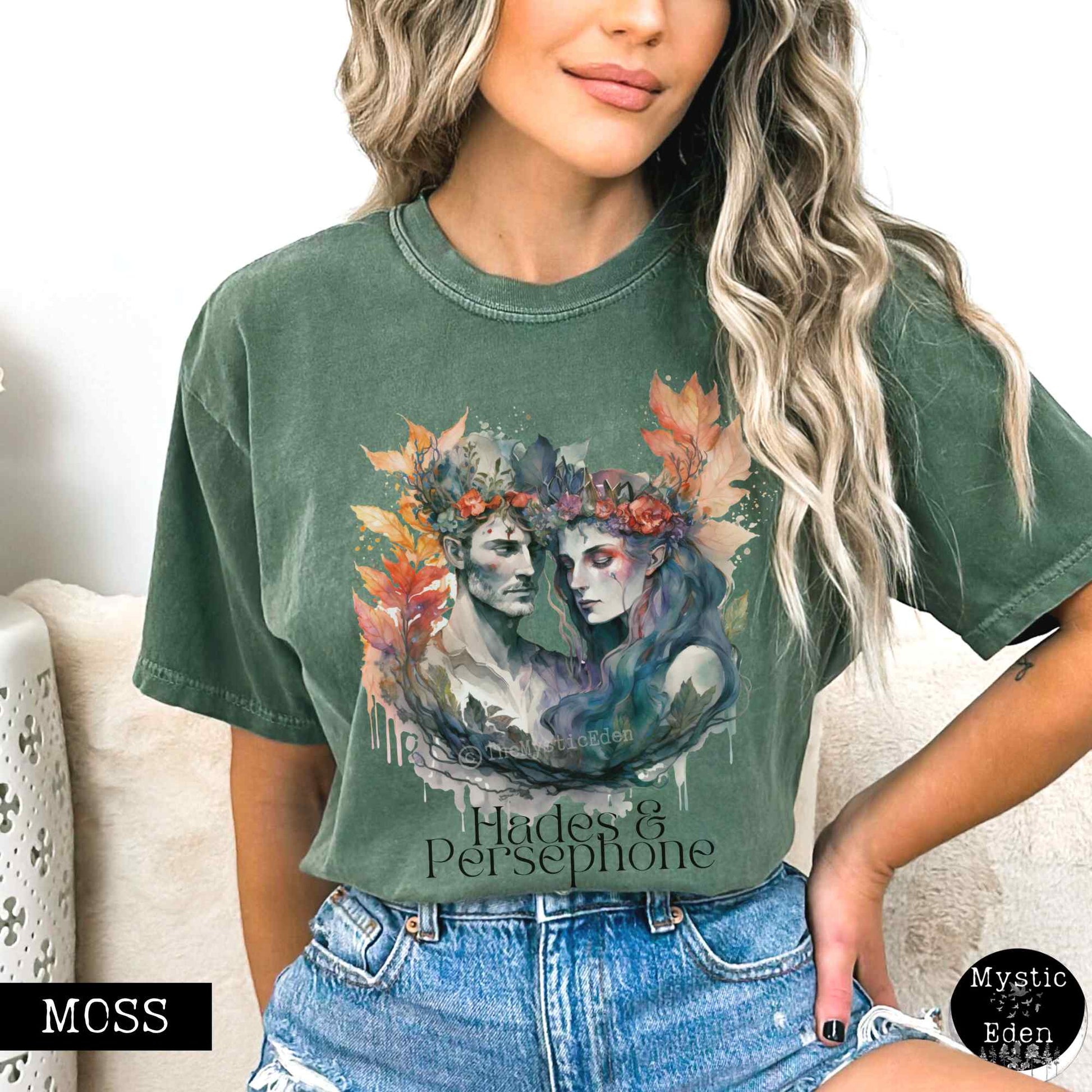 T-Shirt Vintage Hades & Persephone Greek Mythology T-shirt The Mystic Eden