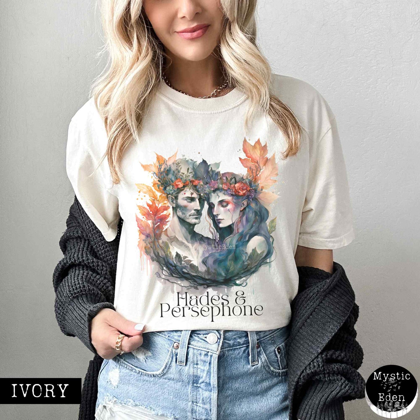 T-Shirt Vintage Hades & Persephone Greek Mythology T-shirt The Mystic Eden