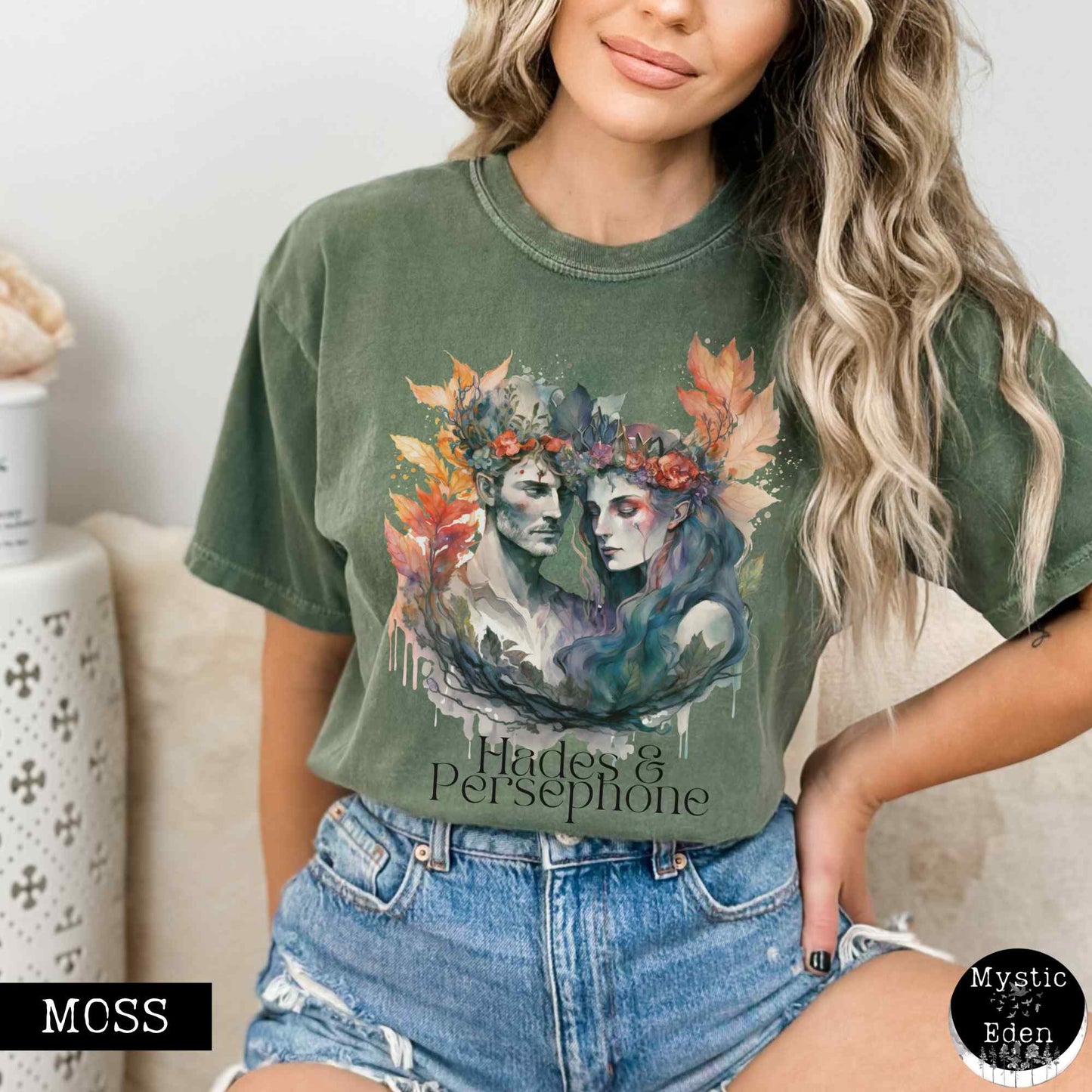 T-Shirt Vintage Hades & Persephone Greek Mythology T-shirt The Mystic Eden