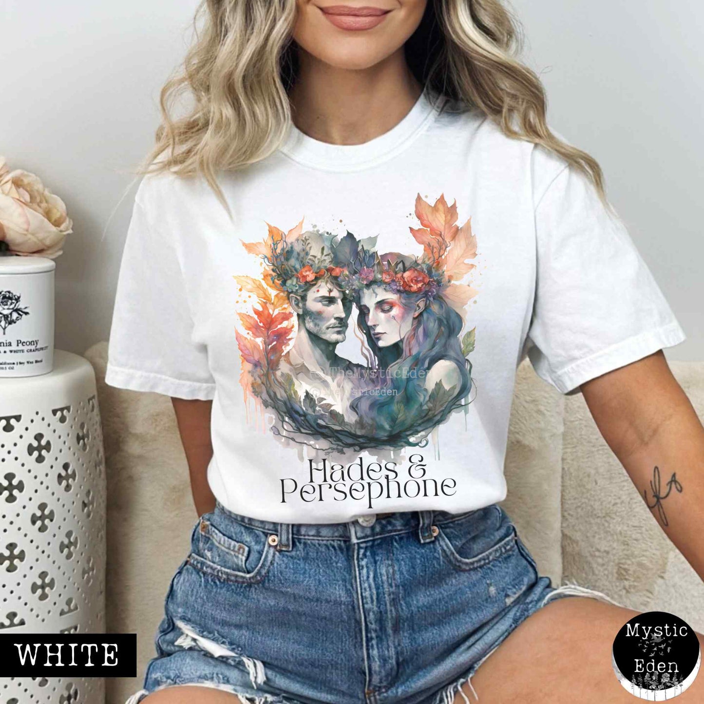 T-Shirt Vintage Hades & Persephone Greek Mythology T-shirt The Mystic Eden