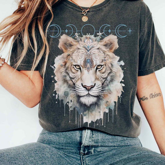T-Shirt Vintage Mystical Tiger Comfort Colors Shirt The Mystic Eden