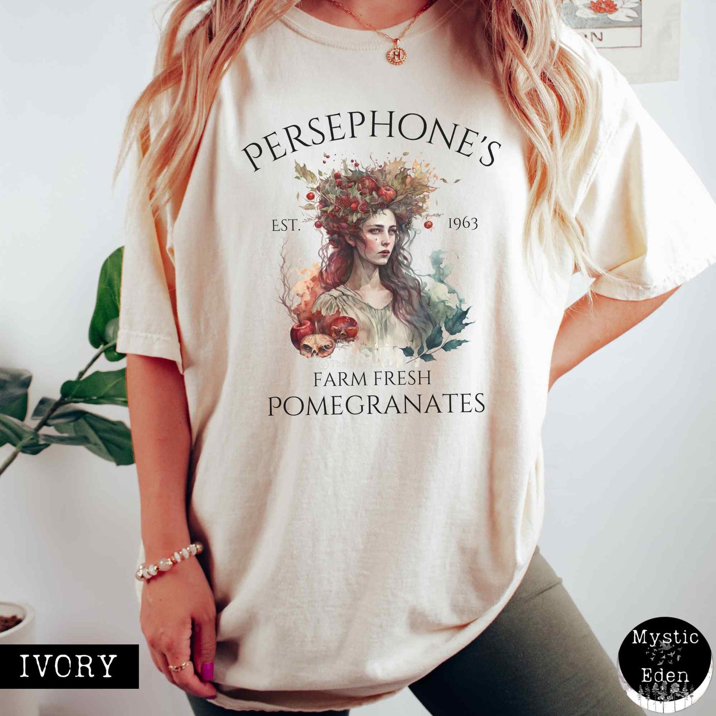 T-Shirt Vintage Persephone T-shirt Greek Mythology Shirt The Mystic Eden