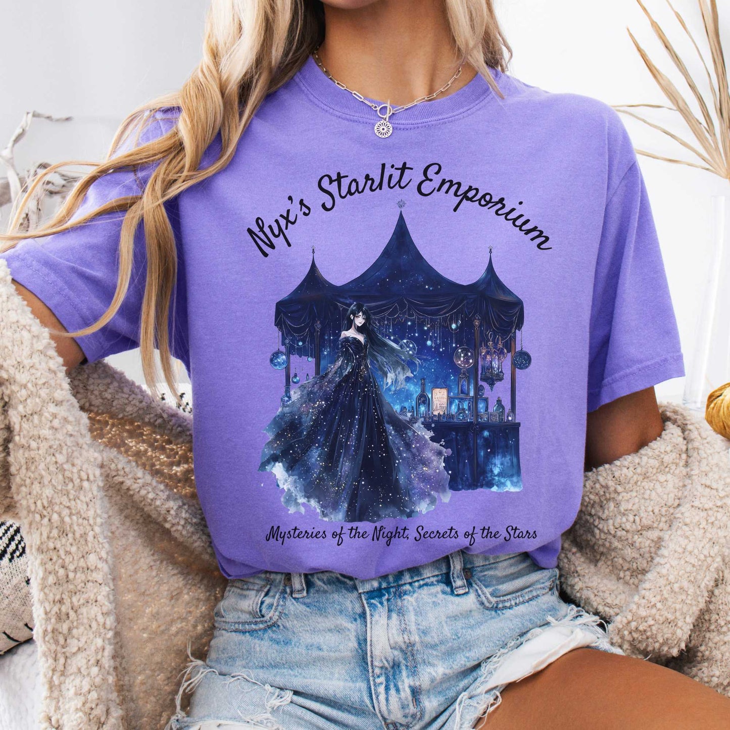 T-Shirt Violet / S Nyx's Starlit Emporium Greek Goddess Shirt The Mystic Eden
