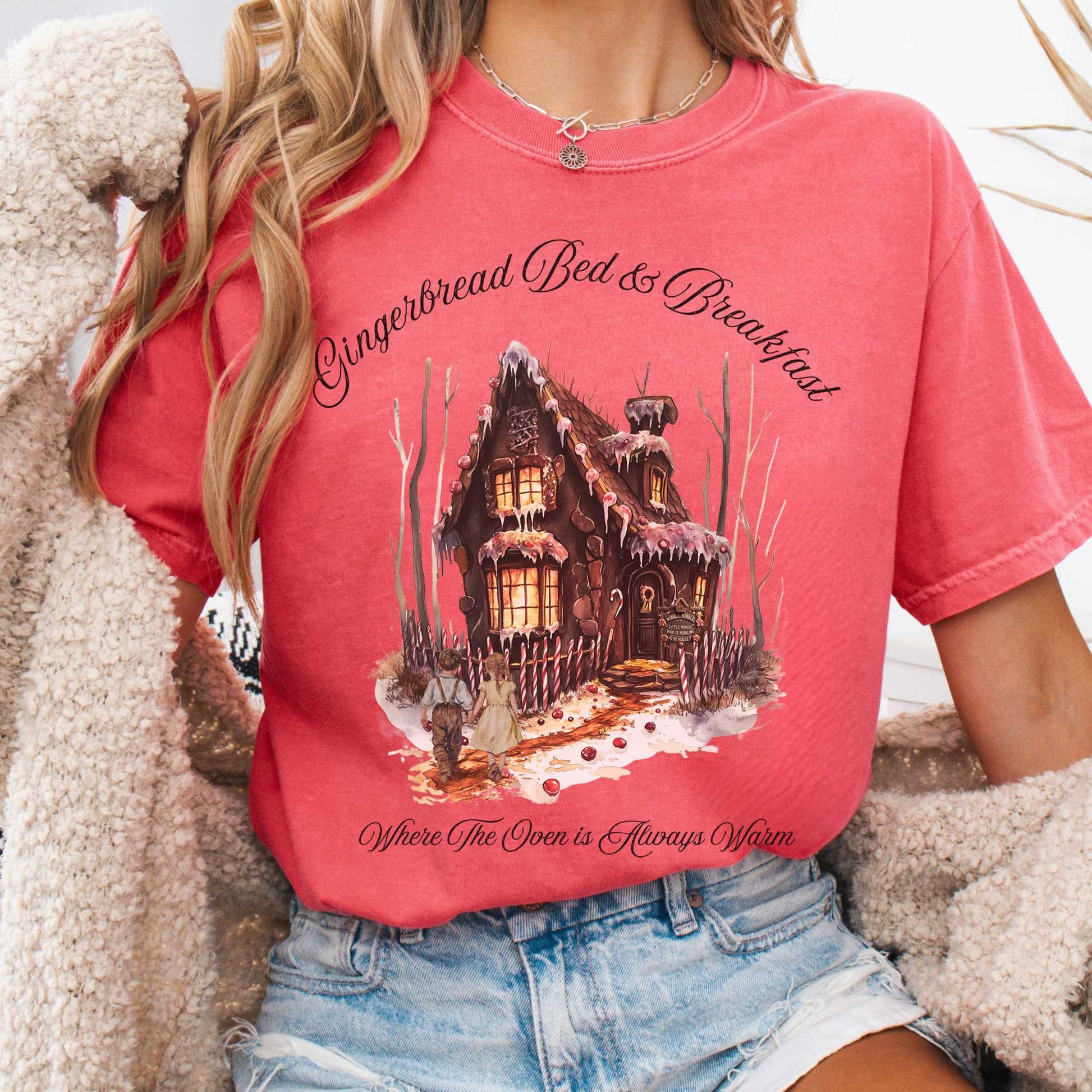 T-Shirt Watermelon / S Gingerbread Bed & Breakfast Fairytale Shirt Halloween Shirt The Mystic Eden