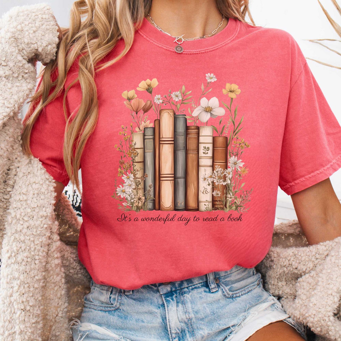 T-Shirt Watermelon / S It's A Wonderful Day To Read A Book Shirt The Mystic Eden