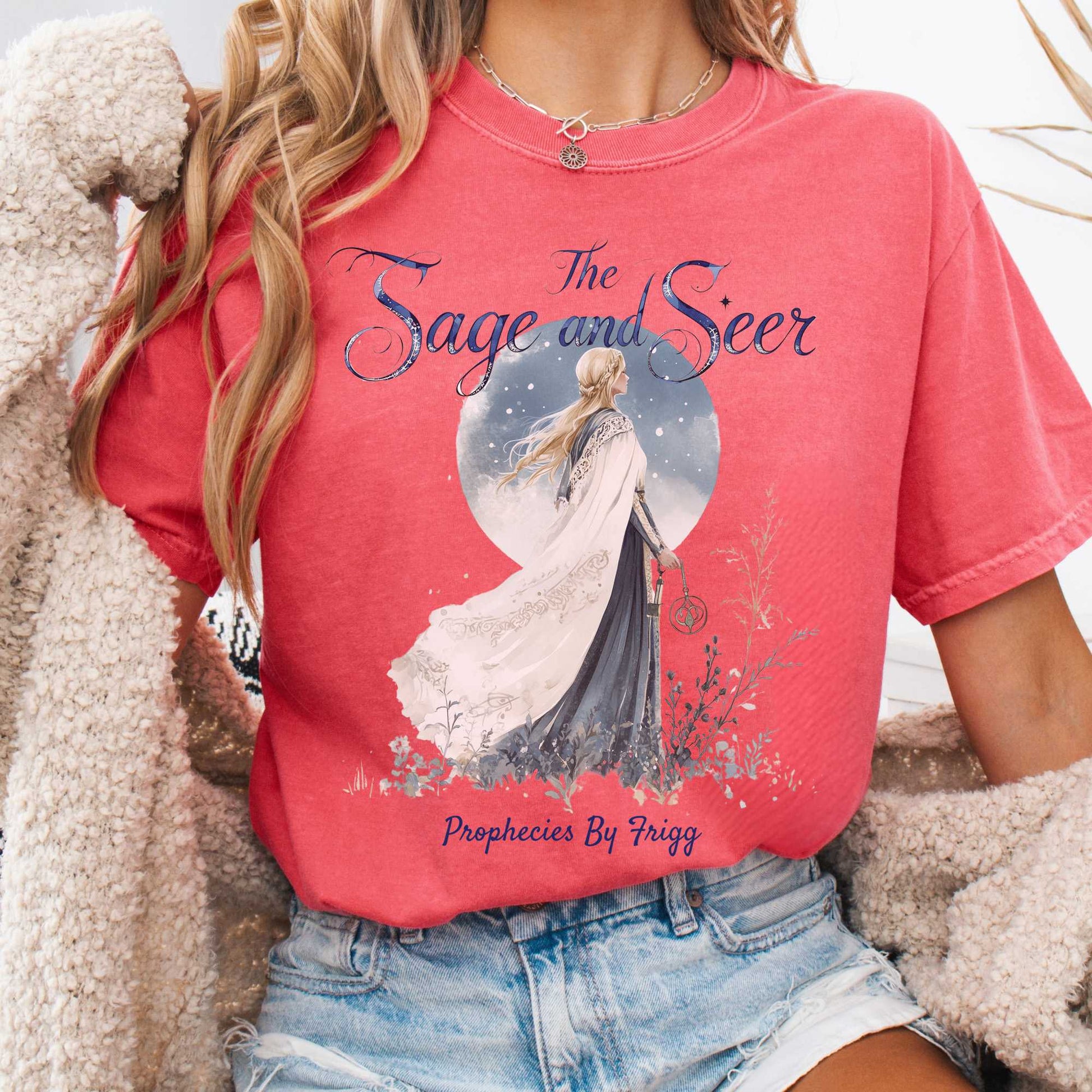 T-Shirt Watermelon / S The Sage and Seer Prophecies by Frigg Norse Goddess Shirt The Mystic Eden