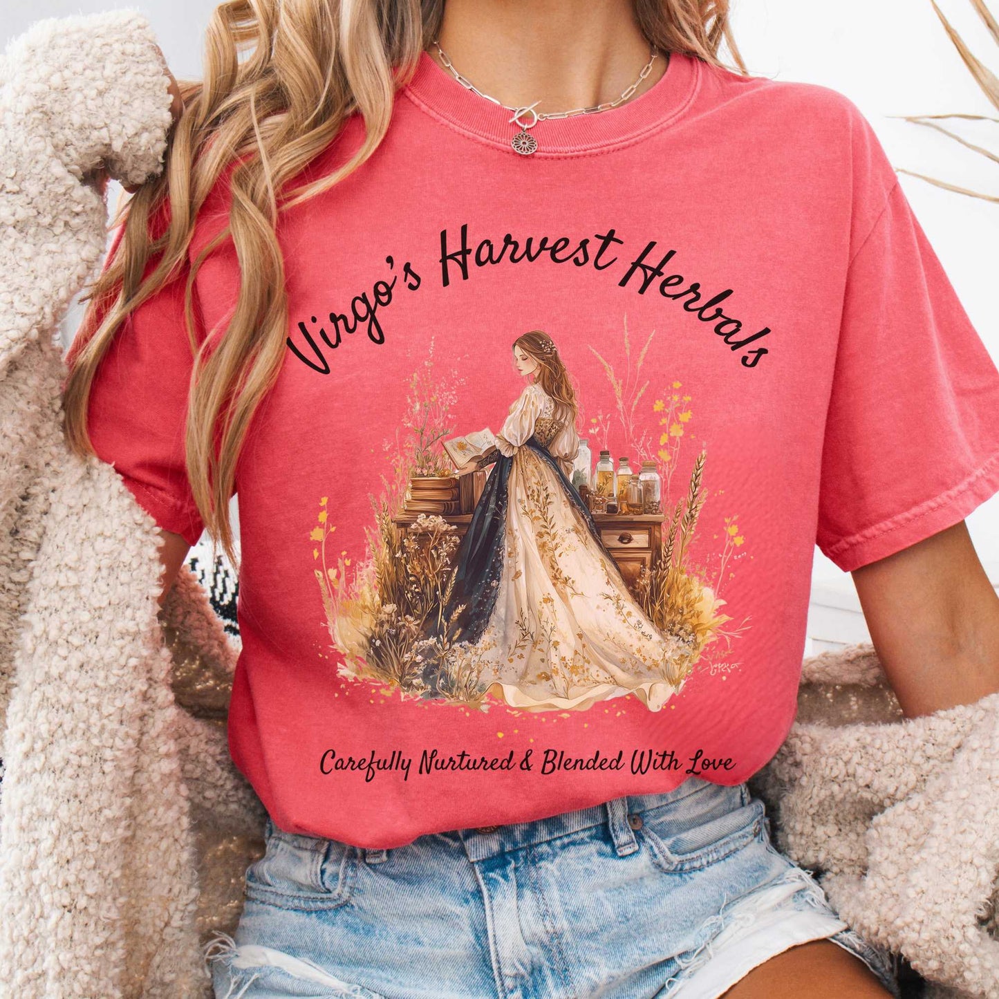 T-Shirt Watermelon / S Virgo's Harvest Herbals Zodiac Shirt The Mystic Eden
