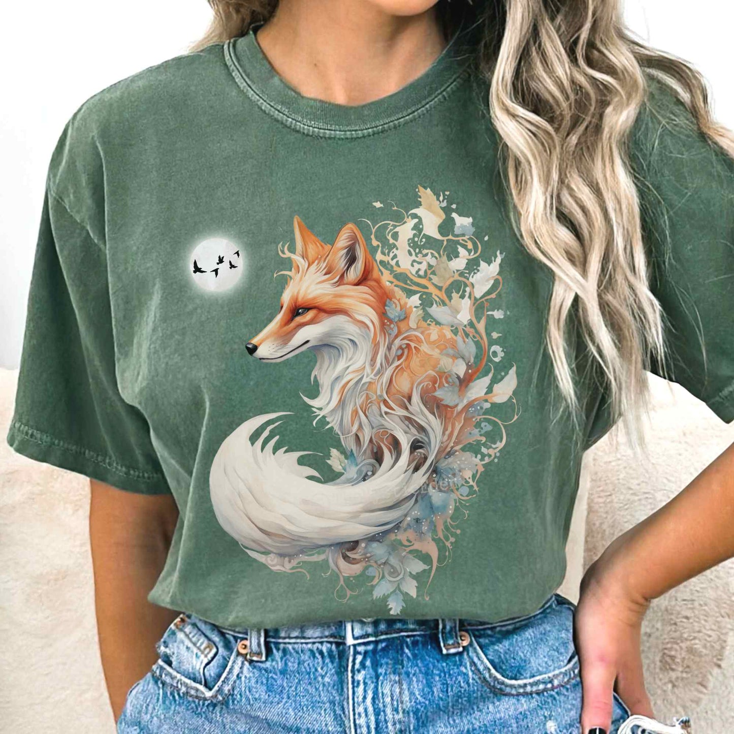 T-Shirt Whimsical fox shirt The Mystic Eden