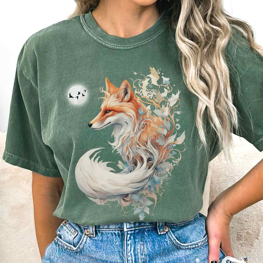 T-Shirt Whimsical fox shirt The Mystic Eden