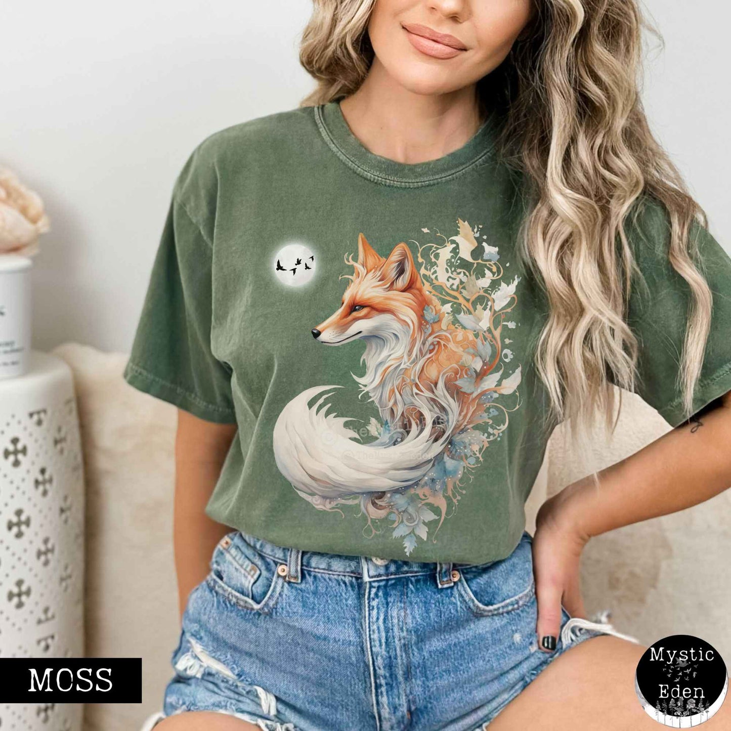 T-Shirt Whimsical fox shirt The Mystic Eden
