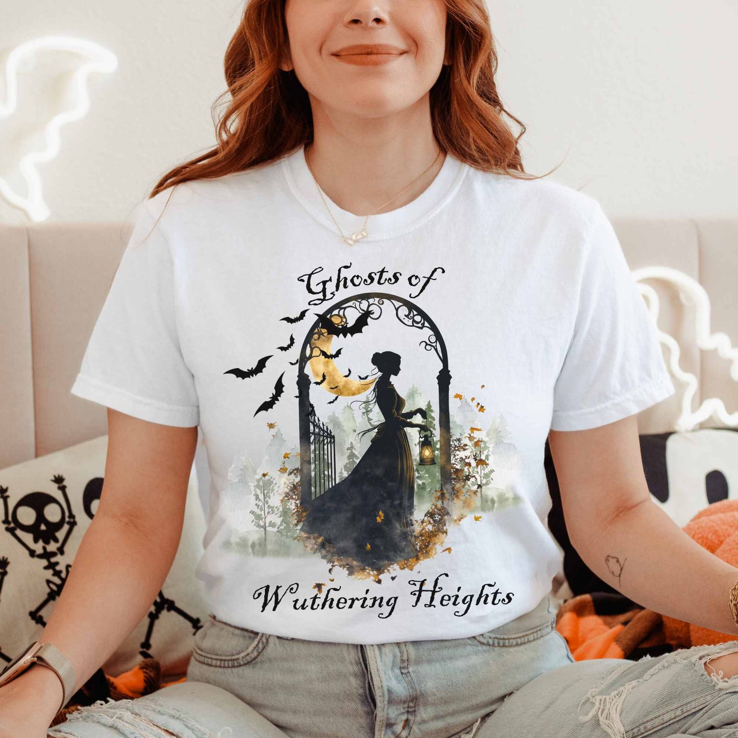 T-Shirt White / S Ghosts of Wuthering Heights Halloween Shirt The Mystic Eden