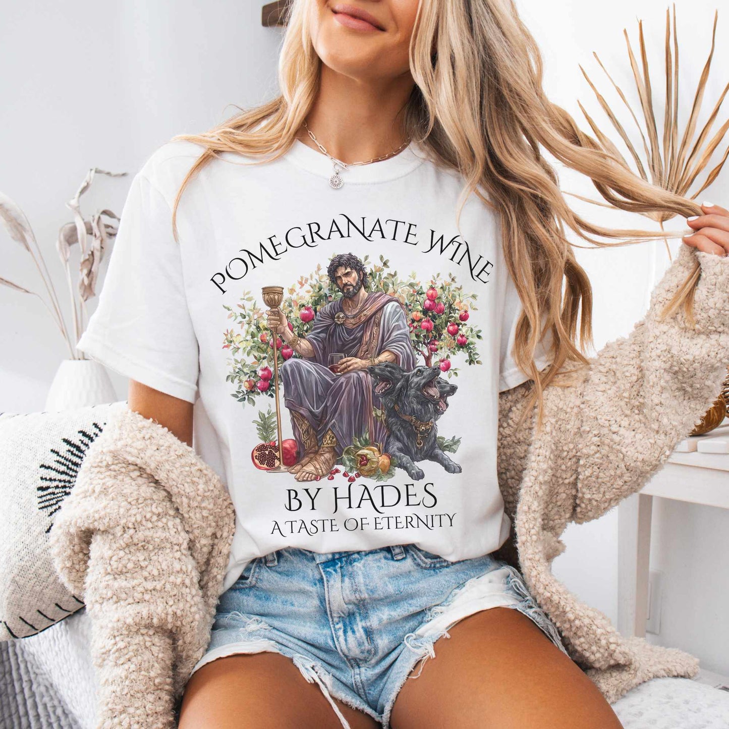 T-Shirt White / S Pomegranate Wine A Taste of Eternity Tee The Mystic Eden