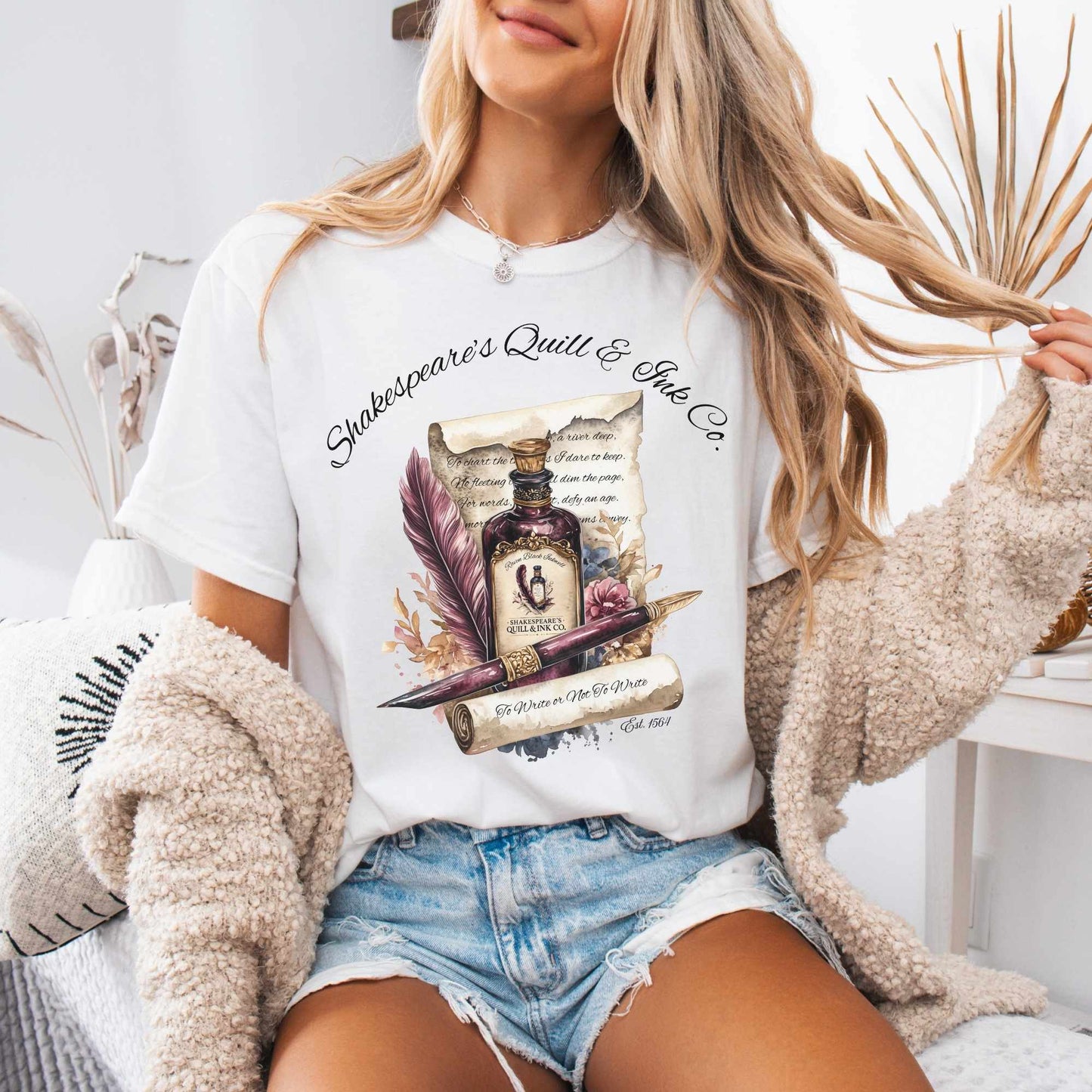 T-Shirt White / S Shakespeare's Quill & Ink Co. Tee The Mystic Eden