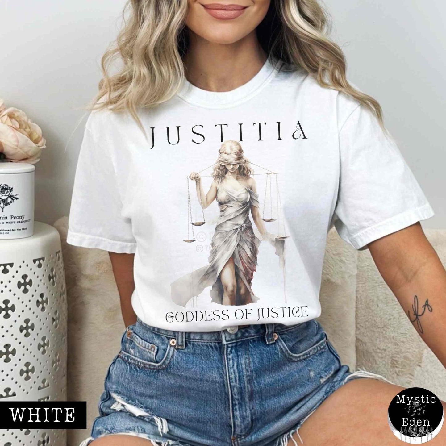 T-Shirt White / S Vintage Greek Mythology Shirt Greek Goddess Shirt The Mystic Eden
