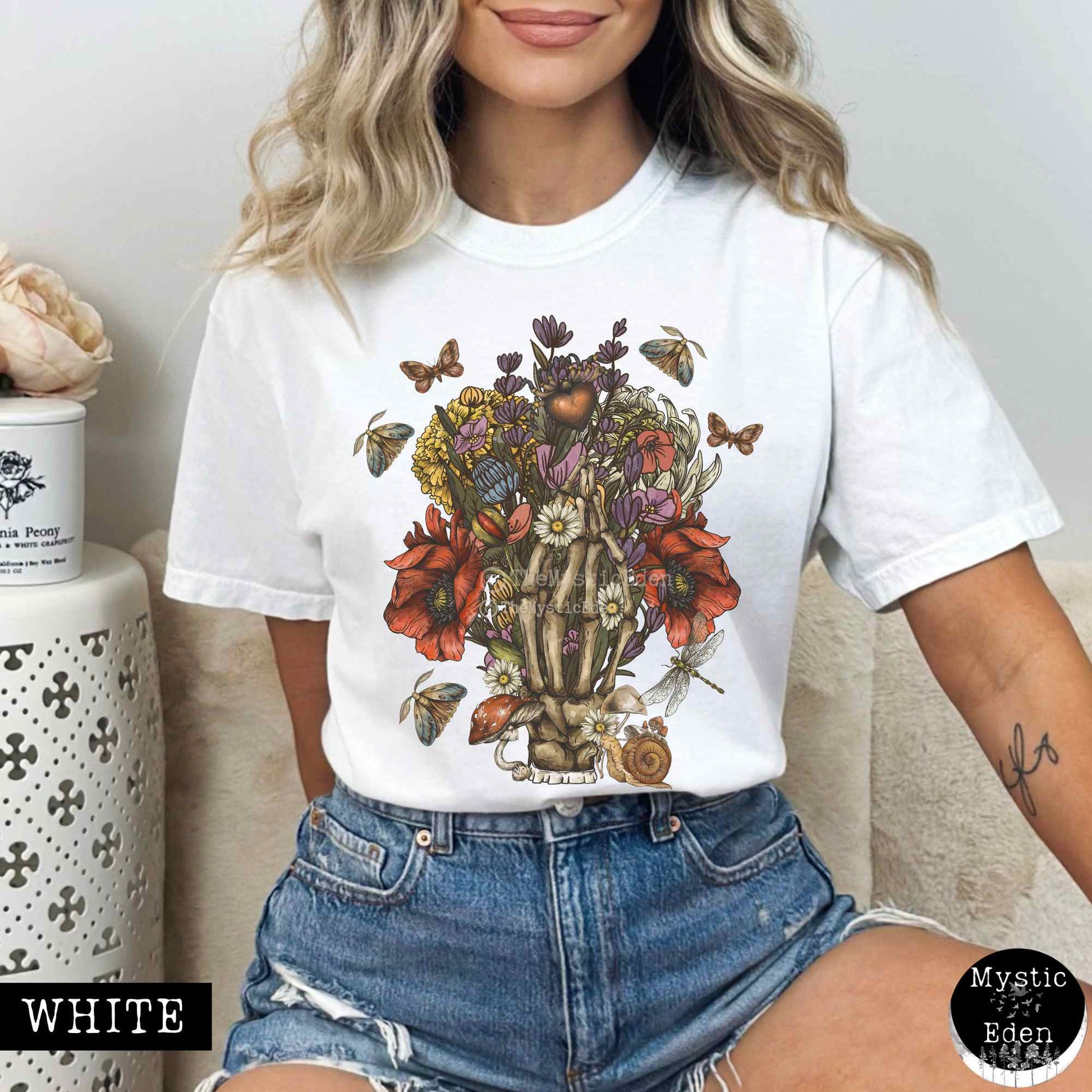 T-Shirt White / S Witchy goblincore shirt The Mystic Eden
