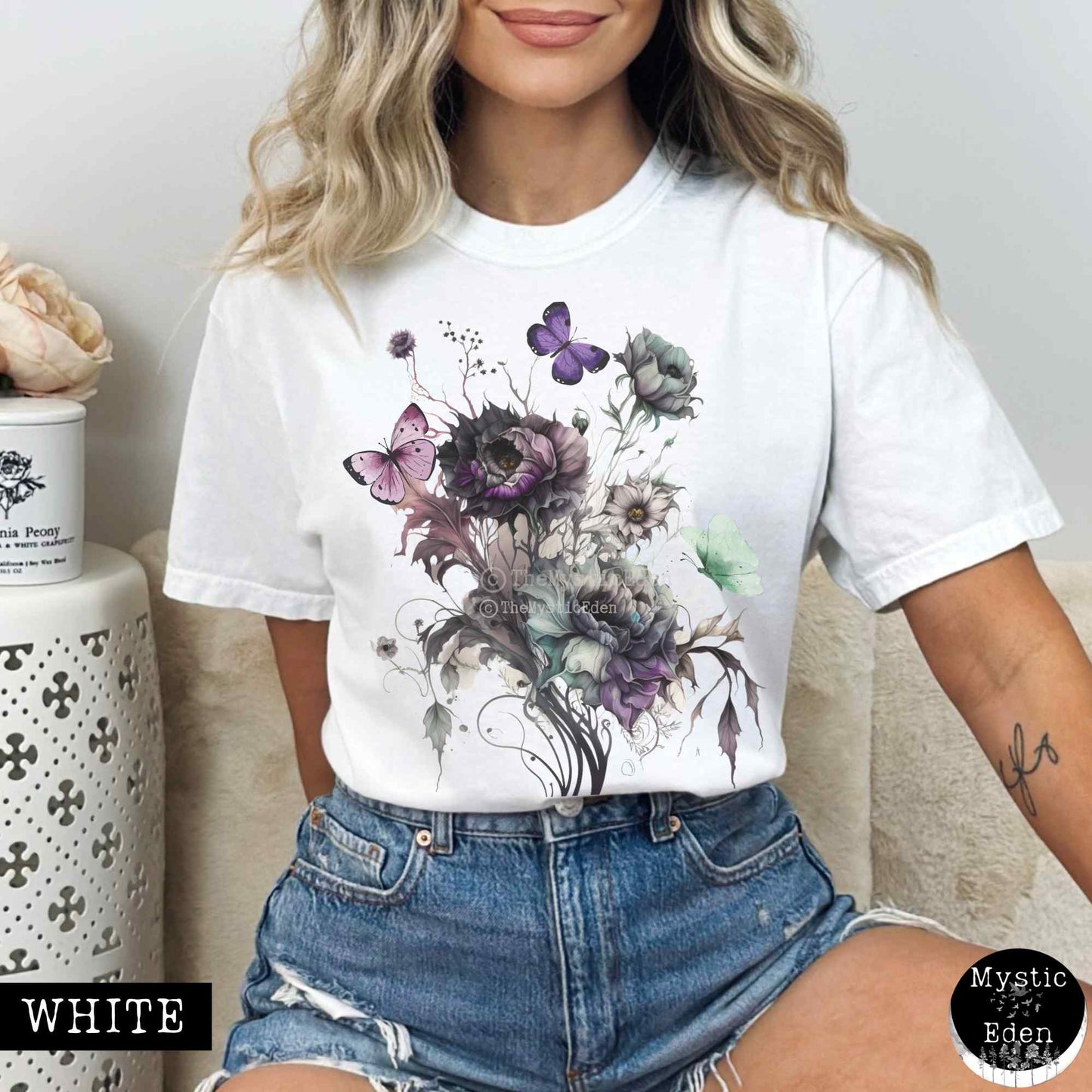 T-Shirt White / S Witchy Whimsigoth T-shirt The Mystic Eden