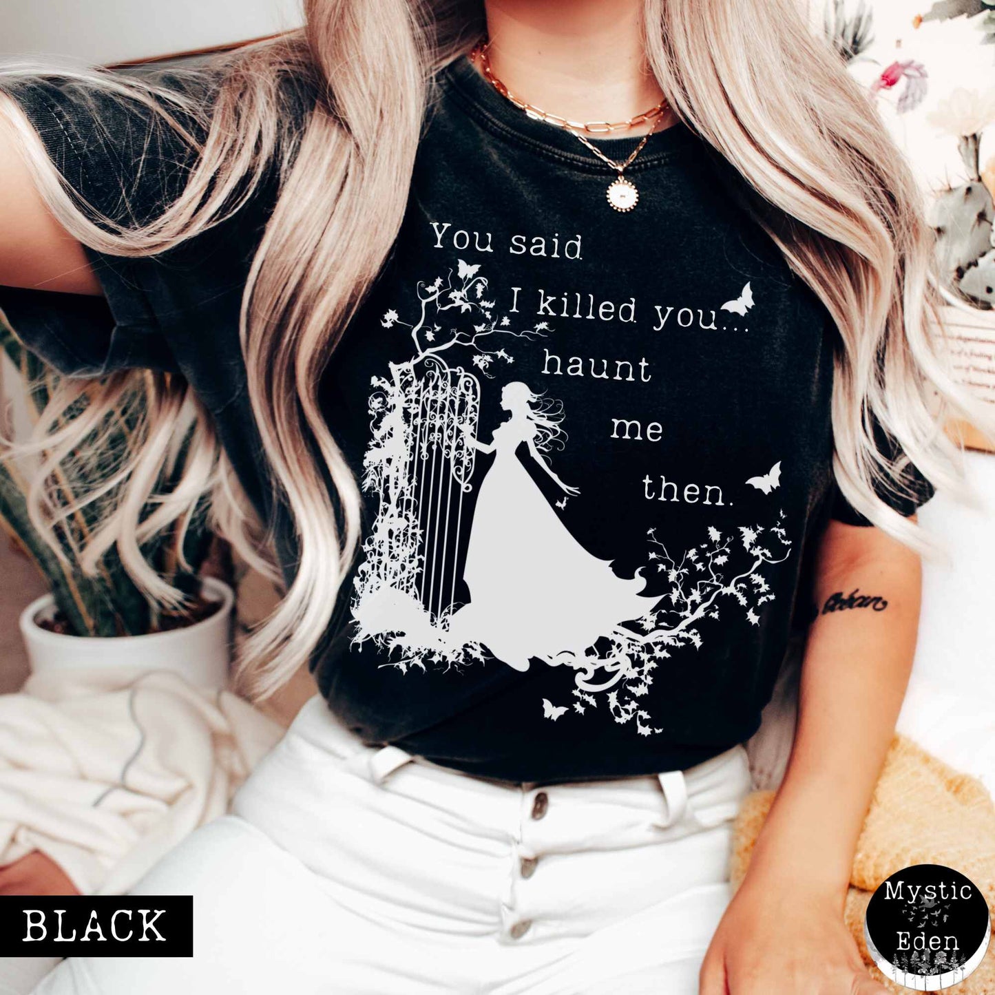 T-Shirt Wuthering Heights Emily Bronte Halloween Shirt The Mystic Eden