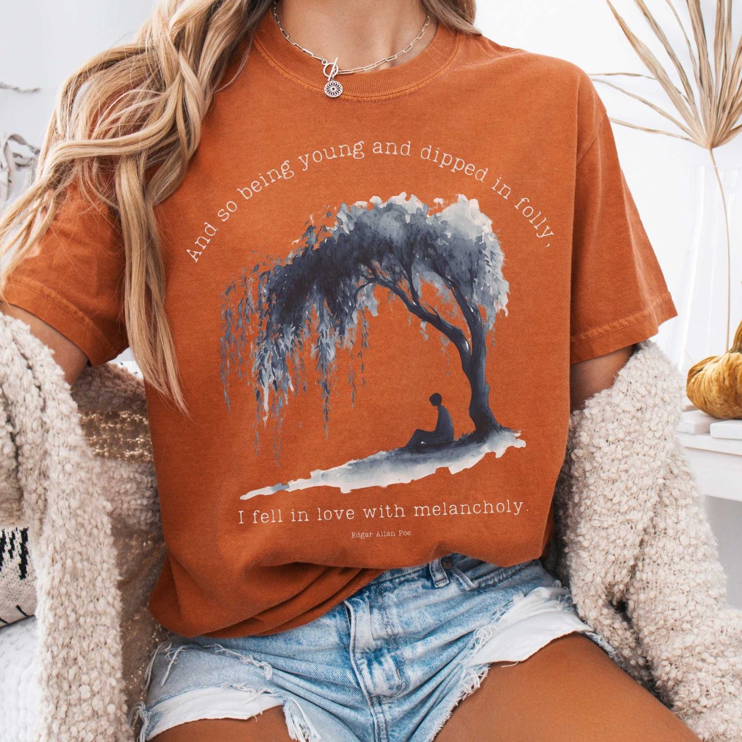 T-Shirt Yam / S And So Being Young Edgar Allan Poe Shirt The Mystic Eden