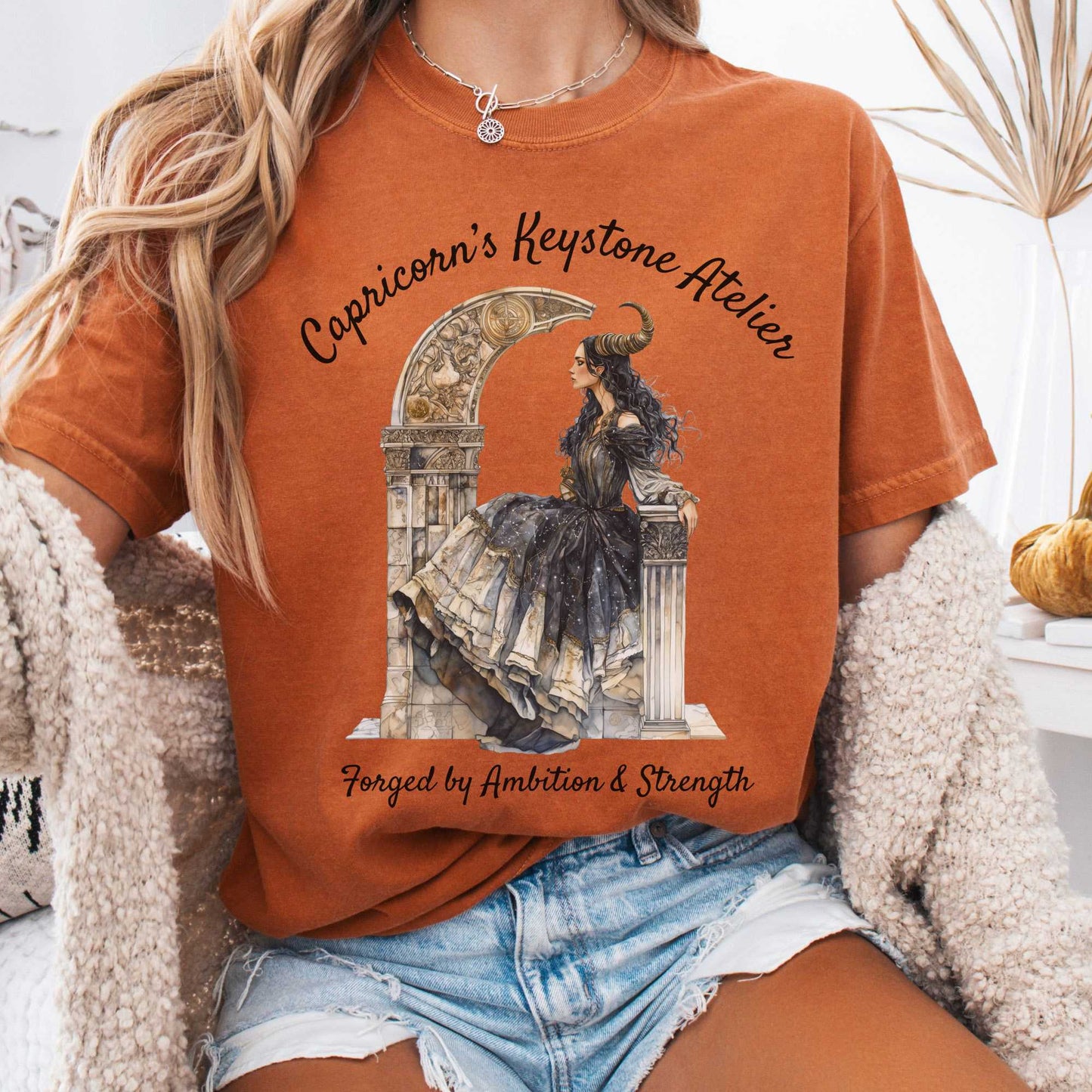 T-Shirt Yam / S Capricorn's Keystone Ateliers Zodiac Shirt The Mystic Eden