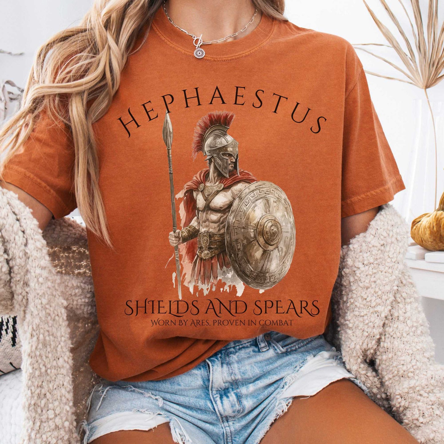 T-Shirt Yam / S Hephaestus Shields And Spears Tee The Mystic Eden