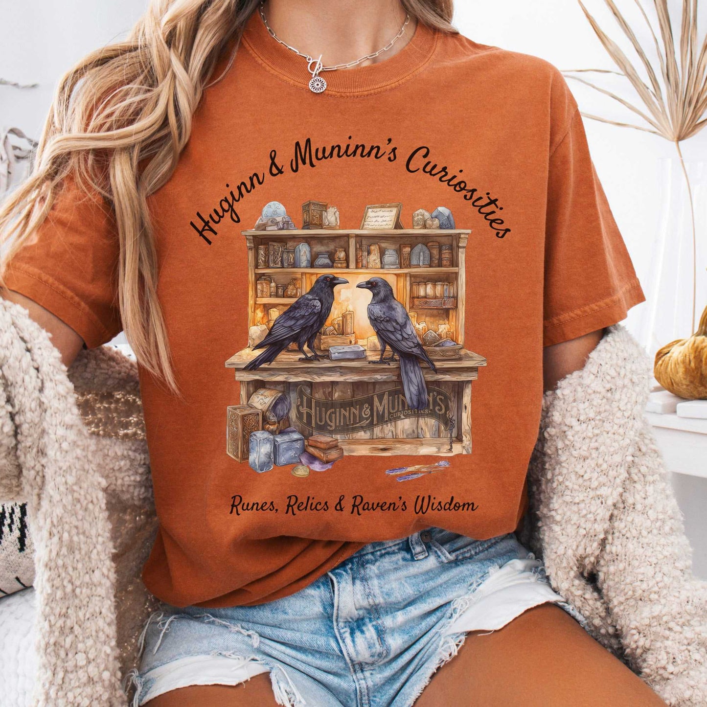 T-Shirt Yam / S Huginn and Muninn's Curiosities Norse Gods Shirt The Mystic Eden
