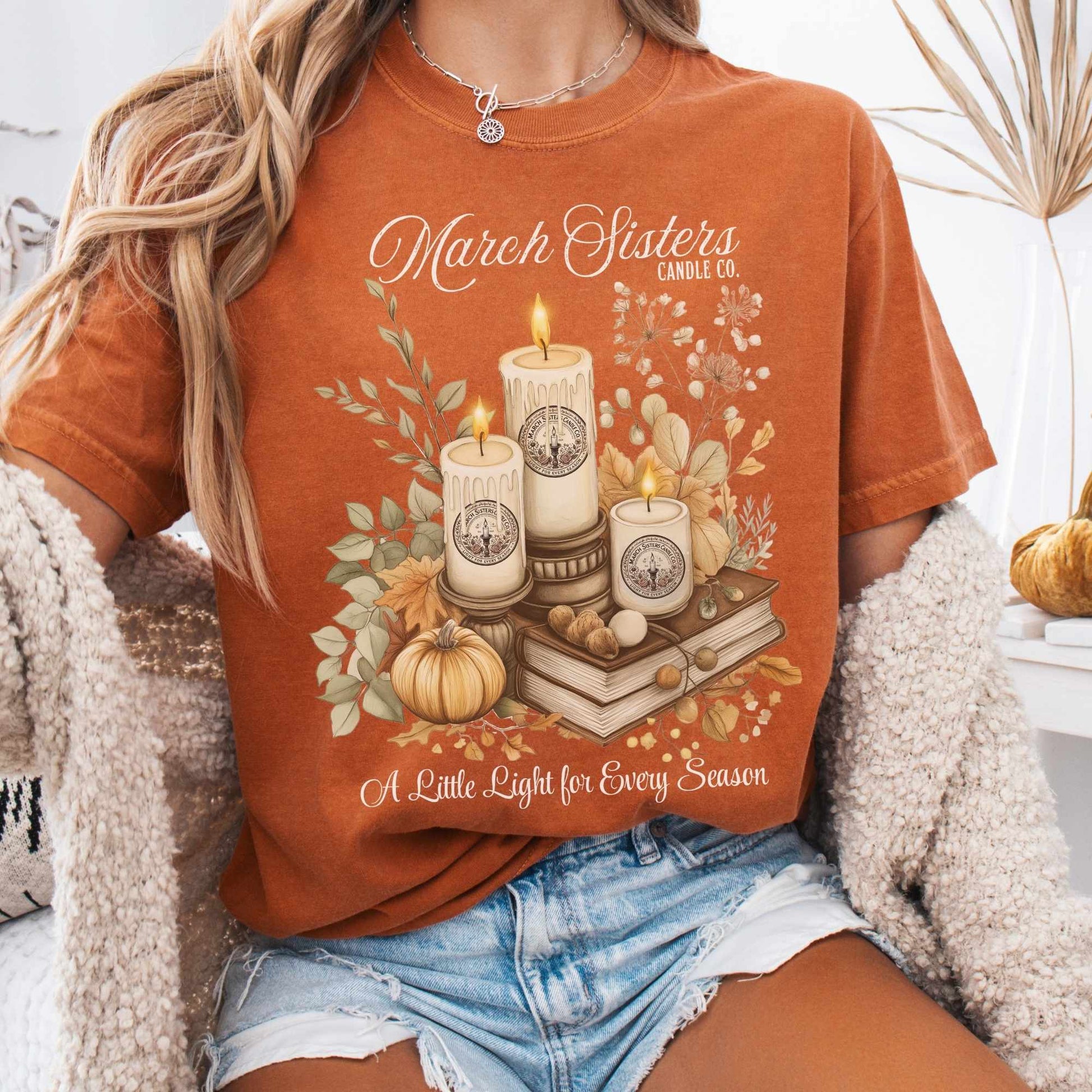 T-Shirt Yam / S March Sisters Candle Co Little Women Shirt The Mystic Eden
