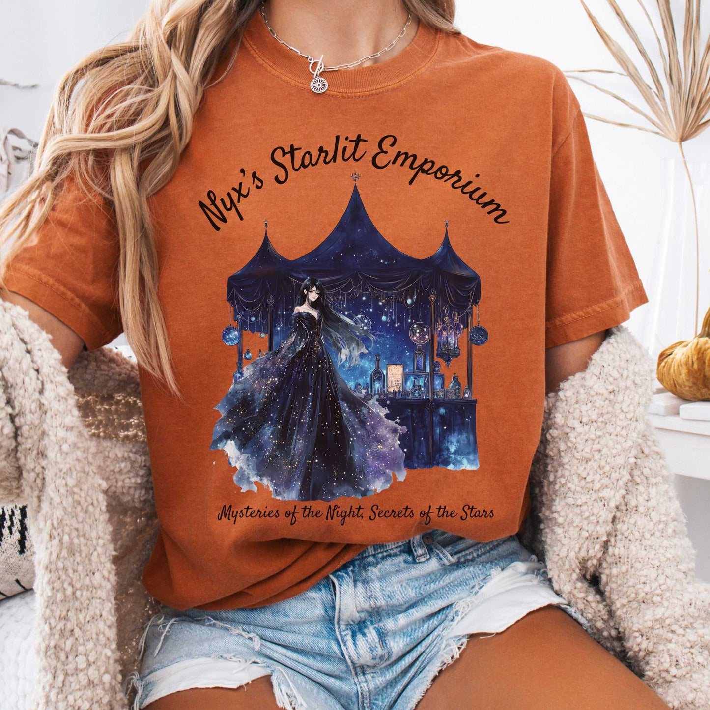 T-Shirt Yam / S Nyx's Starlit Emporium Greek Goddess Shirt The Mystic Eden