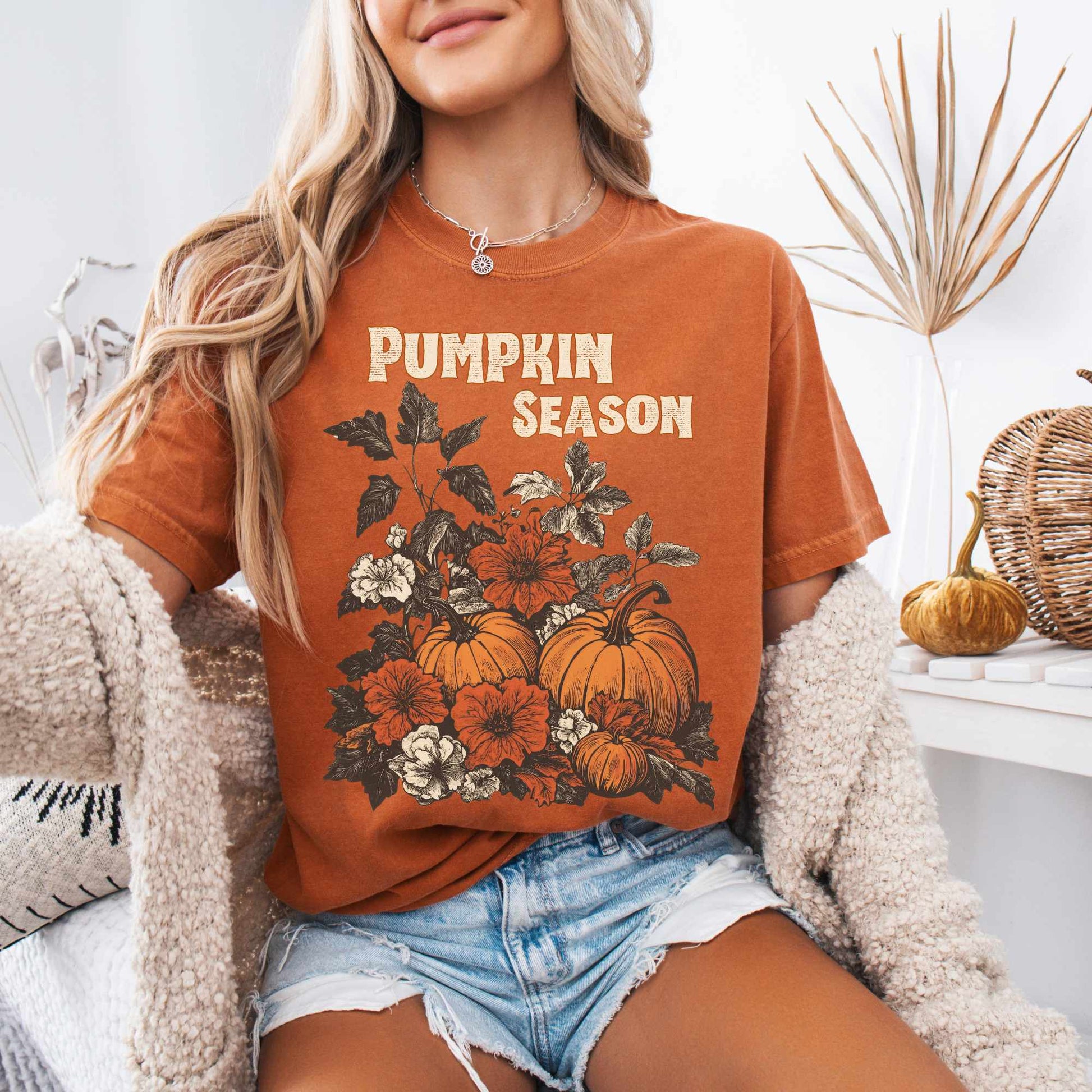 T-Shirt Yam / S Pumpkin Season Cottagecore Fall Tee The Mystic Eden