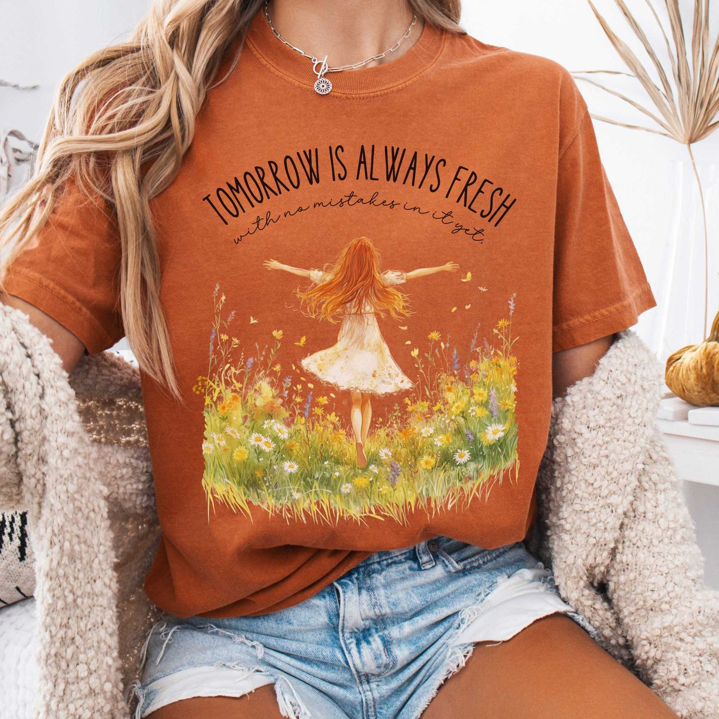 T-Shirt Yam / S Tomorrow is Always Fresh With No Mistakes Anne of Green Gables Shirt The Mystic Eden