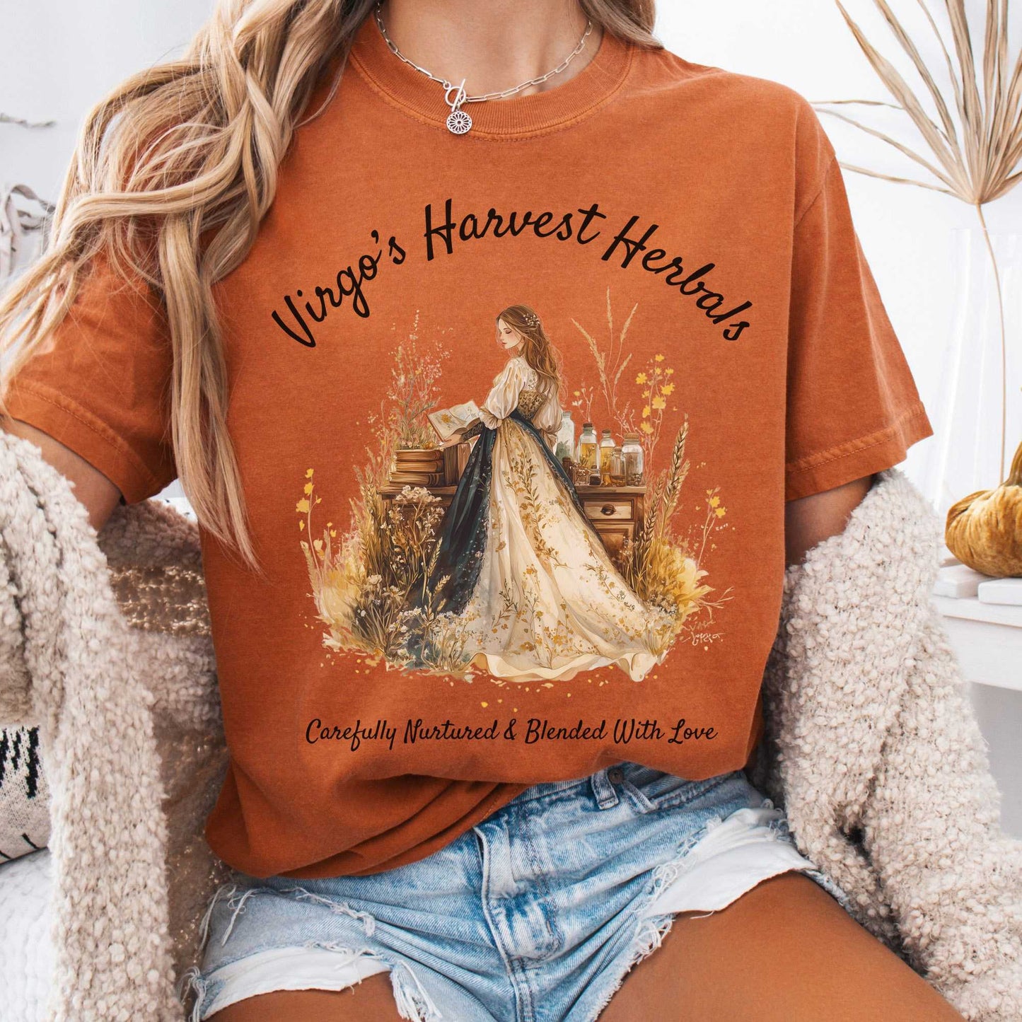 T-Shirt Yam / S Virgo's Harvest Herbals Zodiac Shirt The Mystic Eden