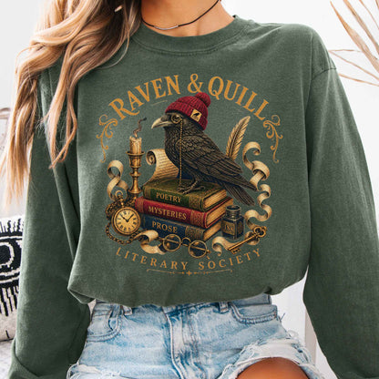 Long-sleeve Hemp / S Raven & Quill Literary Society Long Sleeve The Mystic Eden