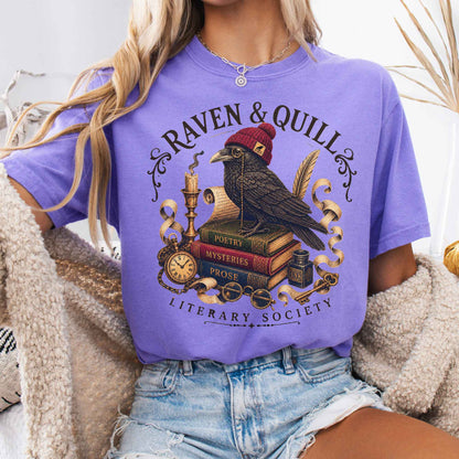 T-Shirt Violet / S Raven & Quill Literary Society T-Shirt The Mystic Eden