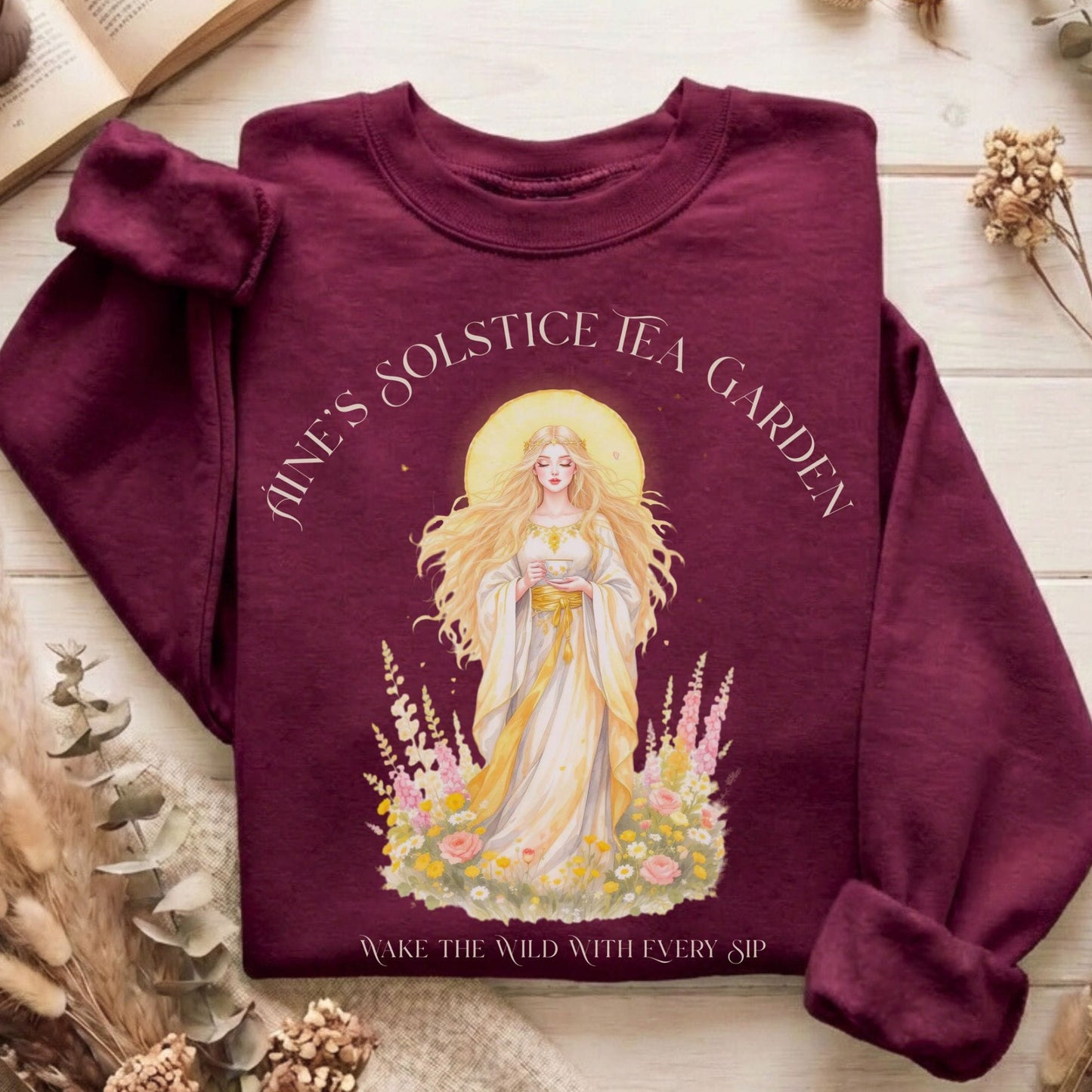 Sweatshirts Maroon / S Design 275 Crewneck Sweatshirt The Mystic Eden