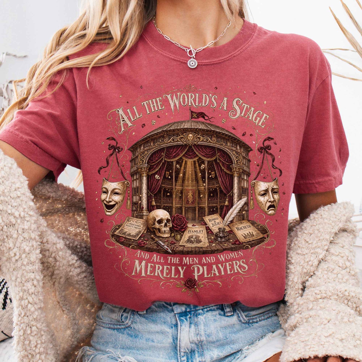 T-Shirt Crimson / S Design 337 T-Shirt The Mystic Eden