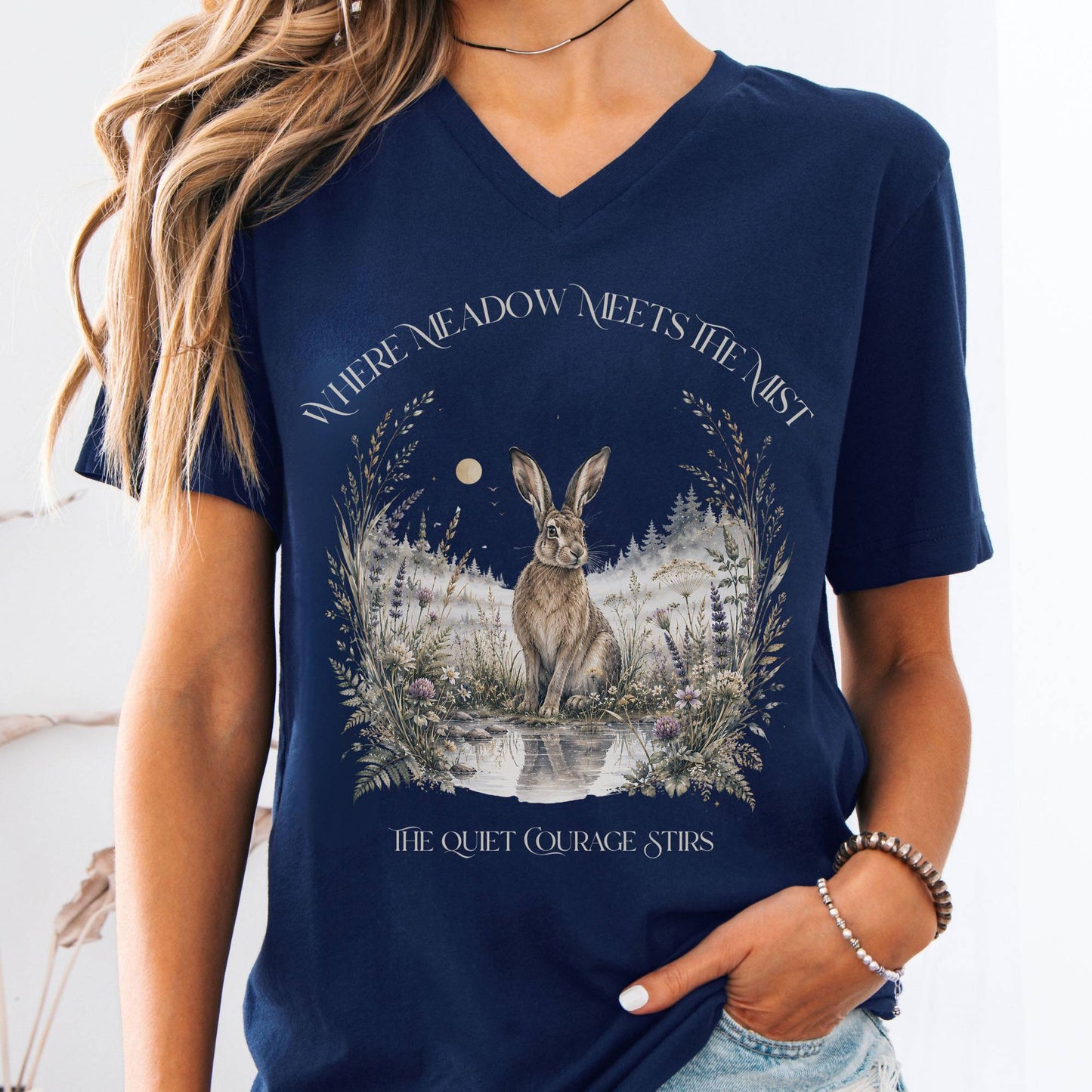 V-neck Navy / S Design 316 V-Neck The Mystic Eden