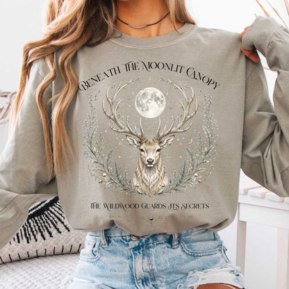 Long-sleeve Sandstone / S Beneath the Moonlit Canopy Long Sleeve The Mystic Eden