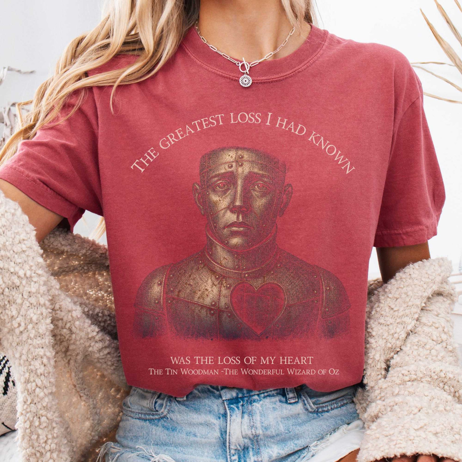 T-Shirt Crimson / S The Greatest Loss I Had Known Tin Woodman T-Shirt The Mystic Eden