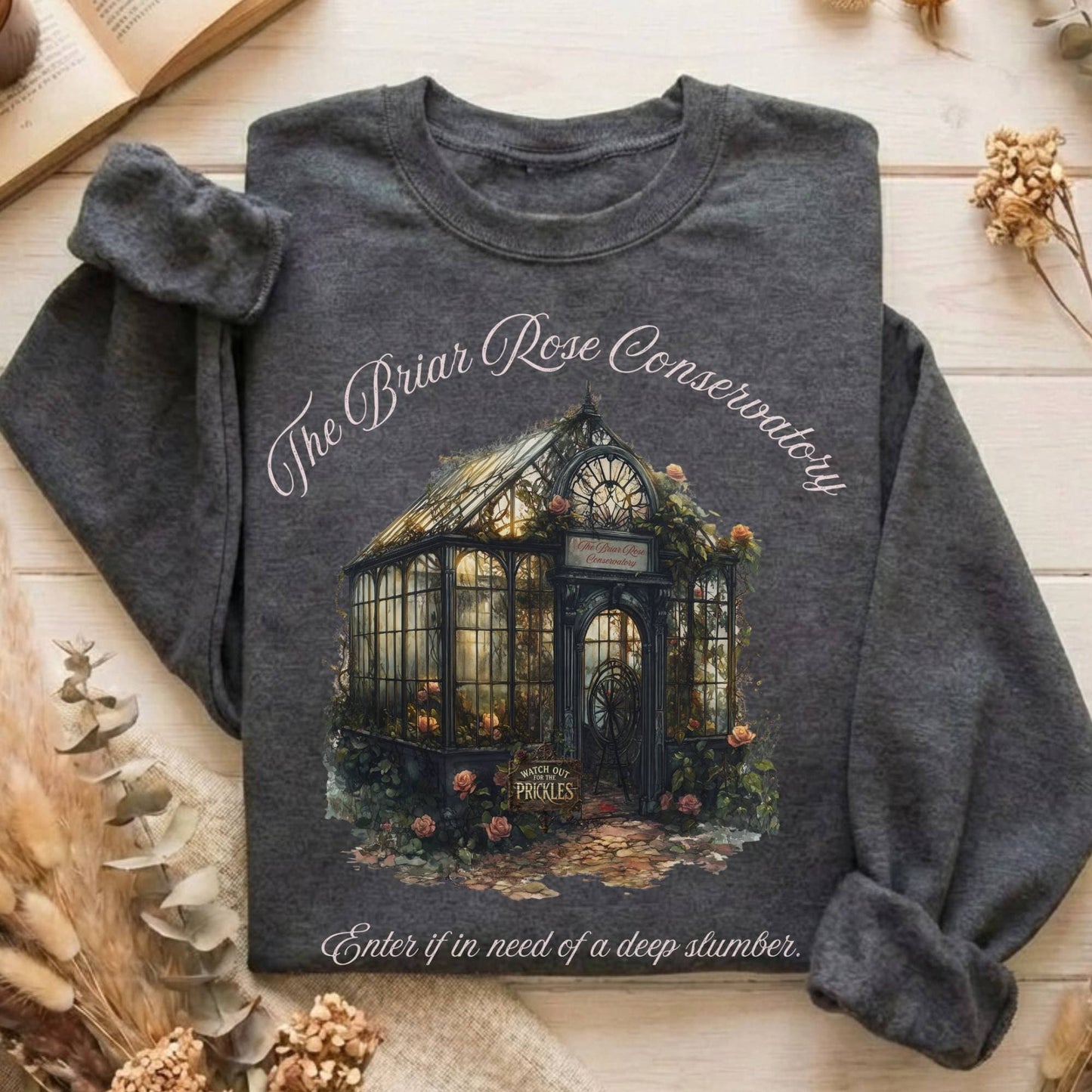 Sweatshirt Dark Heather / S Design 179 Sweatshirt The Mystic Eden