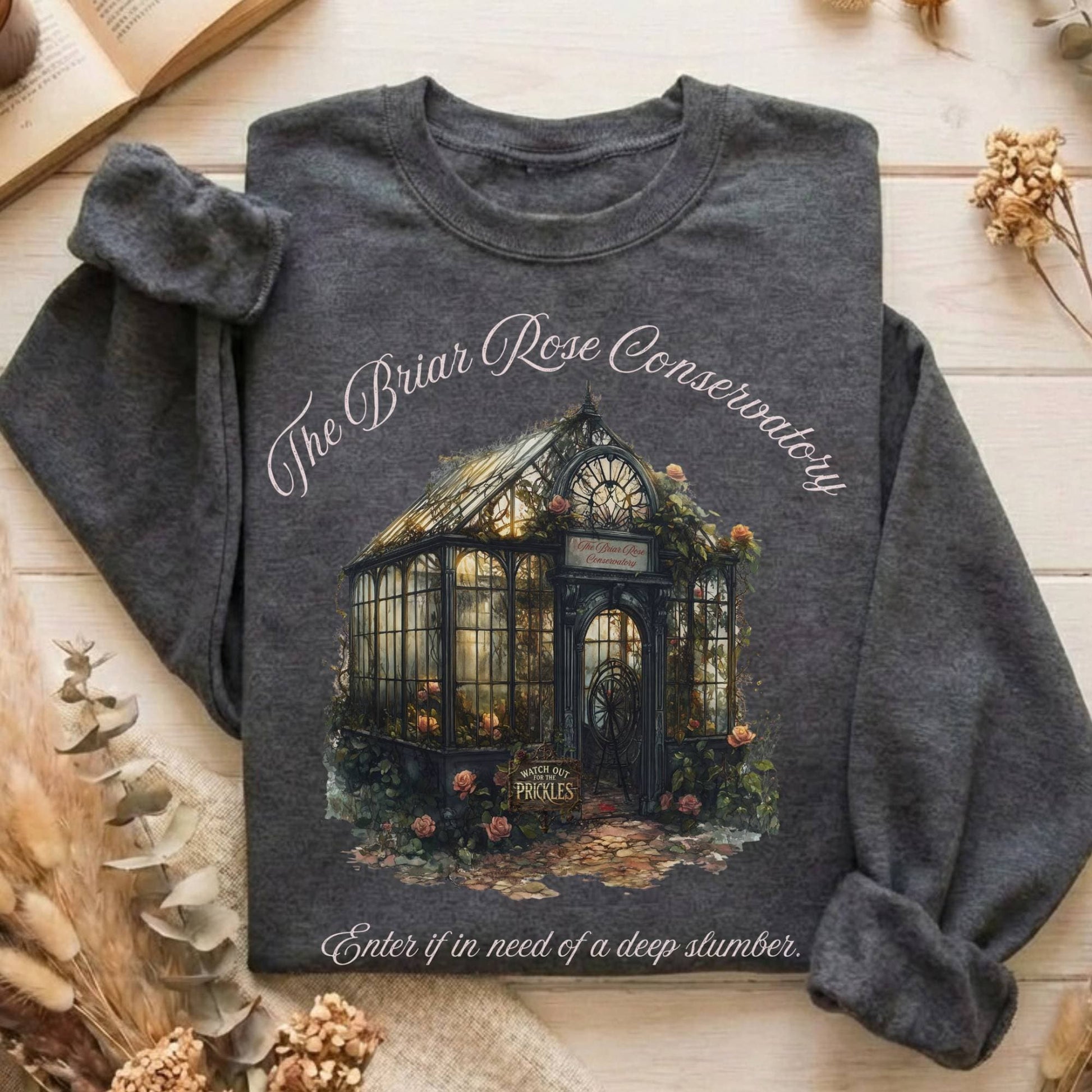 Sweatshirt Dark Heather / S Design 179 Sweatshirt The Mystic Eden