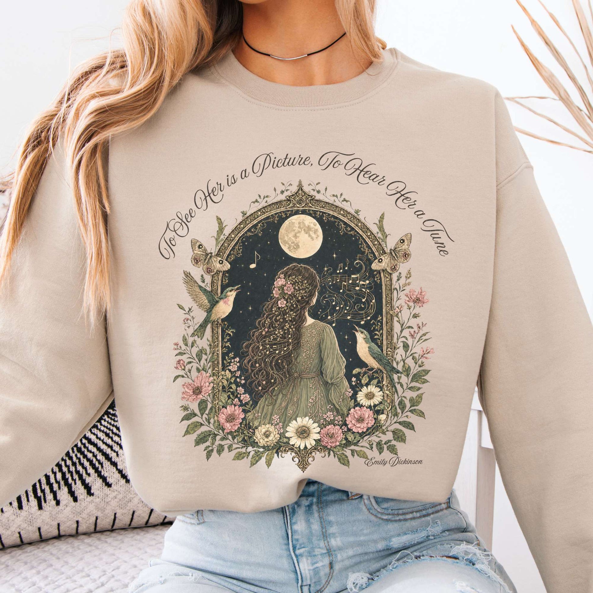 Sweatshirt Sand / S Design 295 Crewneck Sweatshirt The Mystic Eden