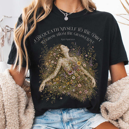 T-Shirt Black / S I Bequeath Myself to the Dirt Walt Whitman T-Shirt The Mystic Eden
