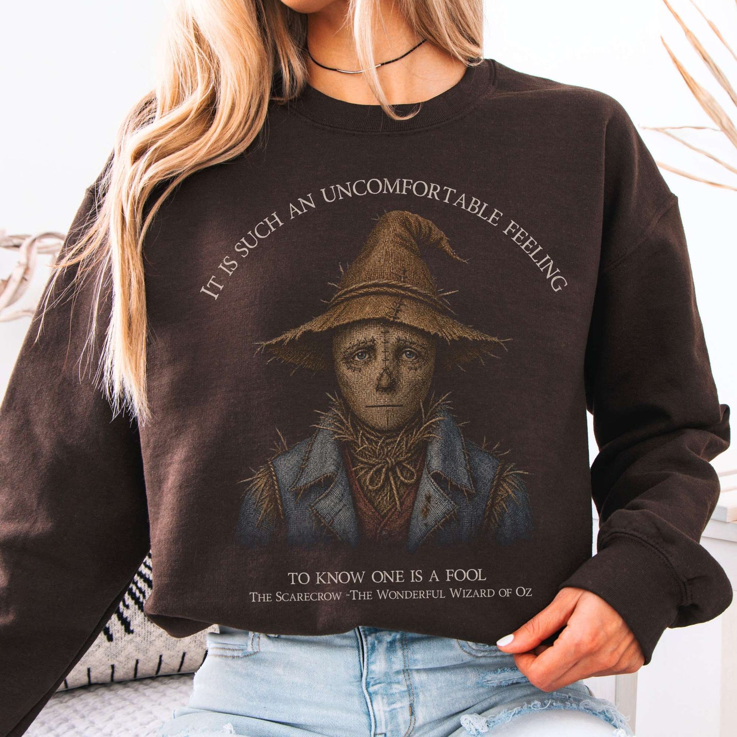 Sweatshirt Dark Chocolate / S Design 308 Crewneck Sweatshirt The Mystic Eden