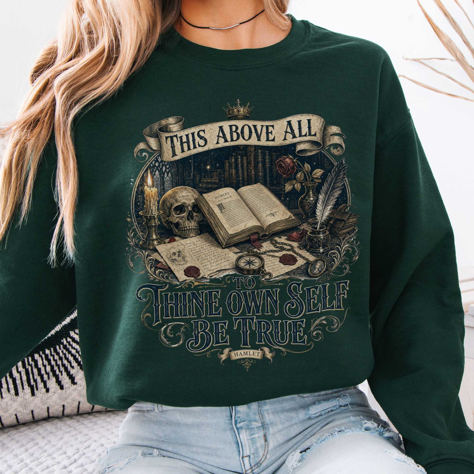 Sweatshirts Forest Green / S Design 338 Crewneck Sweatshirt The Mystic Eden