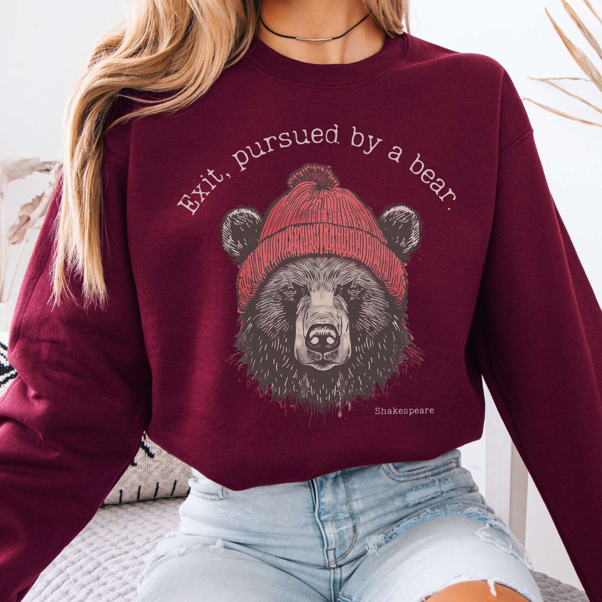 Sweatshirt Maroon / S Design 289 Crewneck Sweatshirt The Mystic Eden
