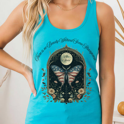 Tank Top Solid Tahiti Blue / XS Some Strangeness America 250 Women's Lightweight Tank Top The Mystic Eden