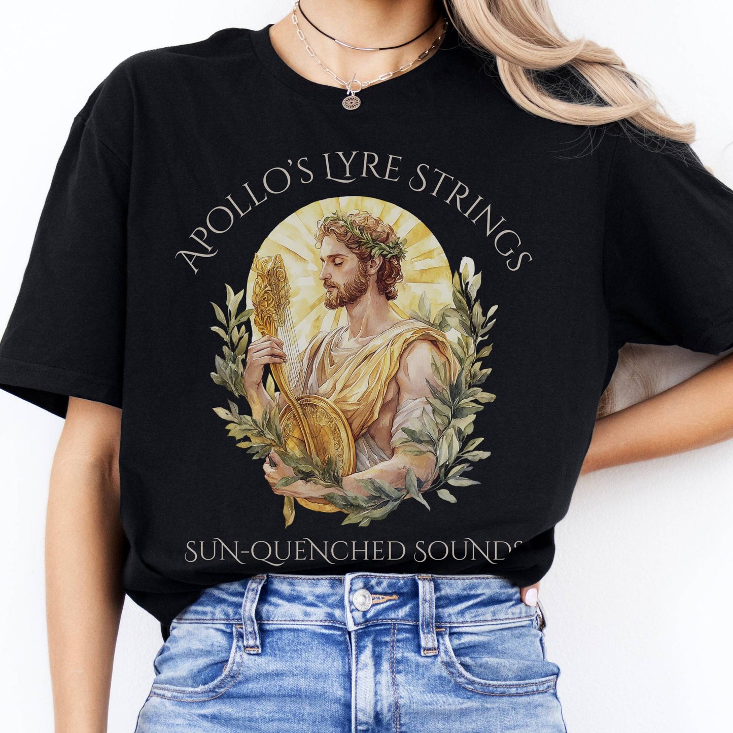 T-Shirts Apollo's Lyre Strings Mythology T-Shirt The Mystic Eden