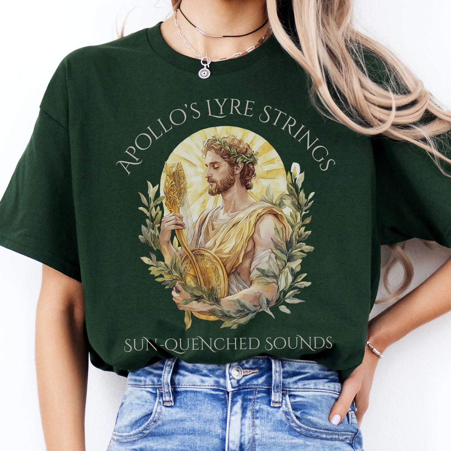 T-Shirts Apollo's Lyre Strings Mythology T-Shirt The Mystic Eden