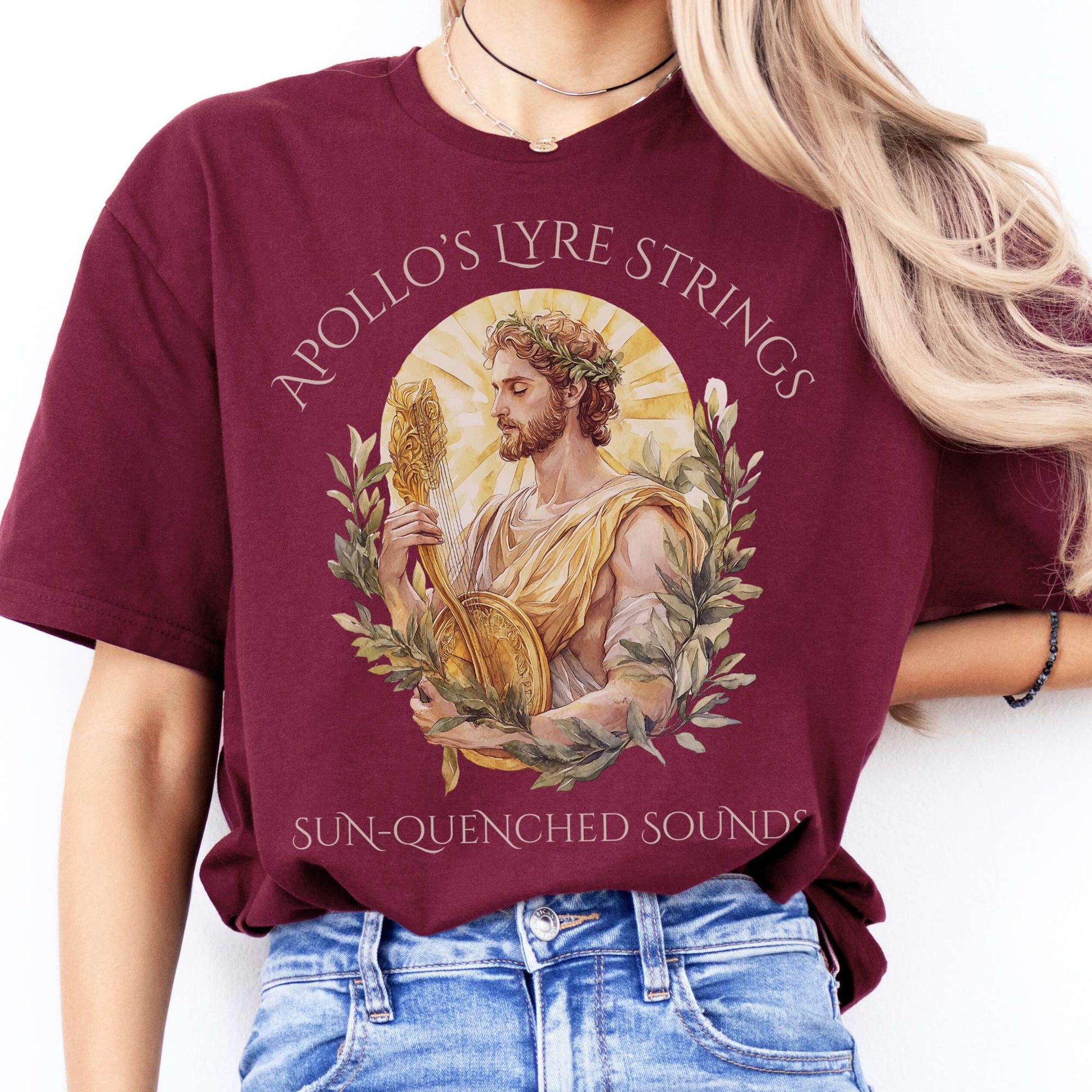 T-Shirts Apollo's Lyre Strings Mythology T-Shirt The Mystic Eden